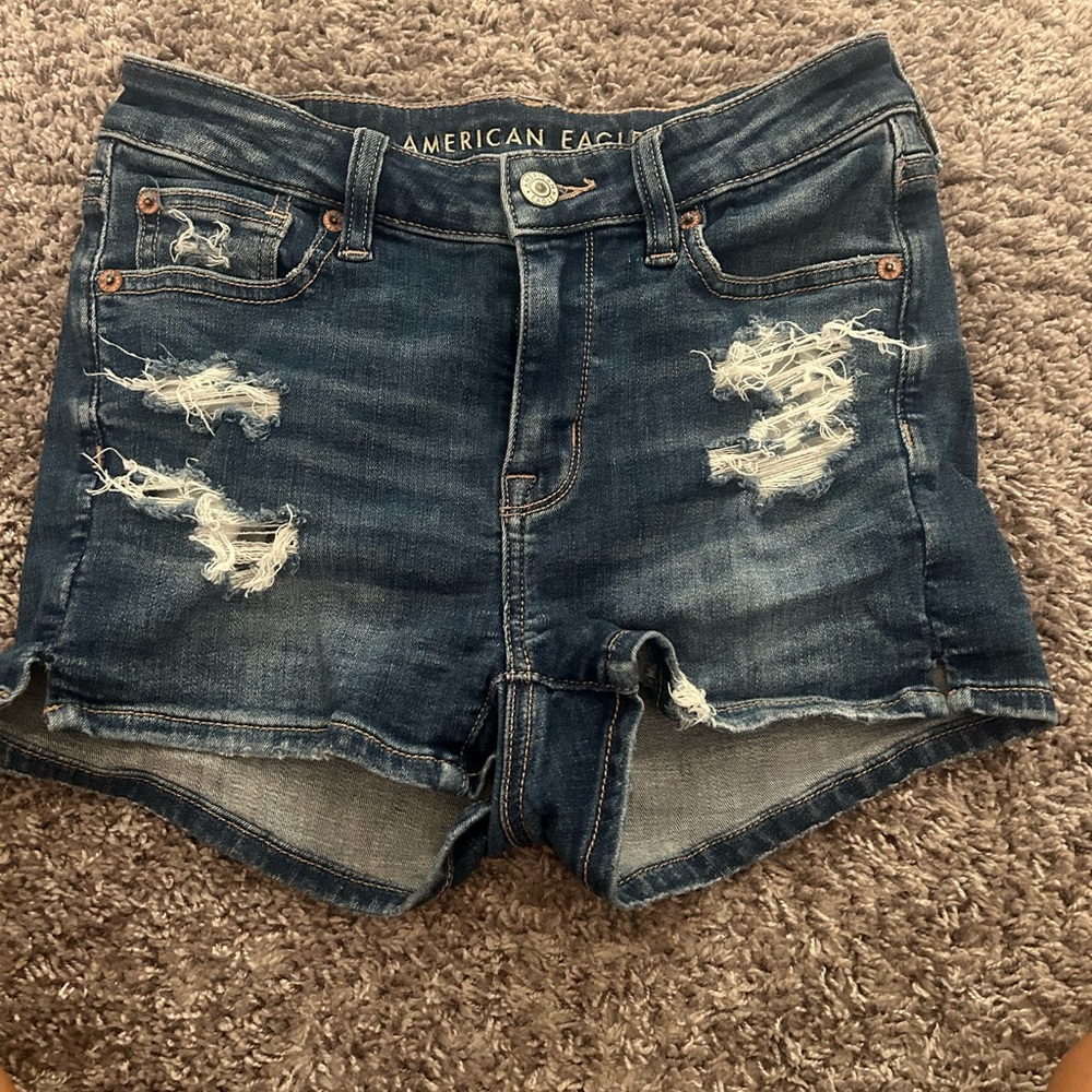 American Eagle Outfitters Women's Blue Denim Shorts